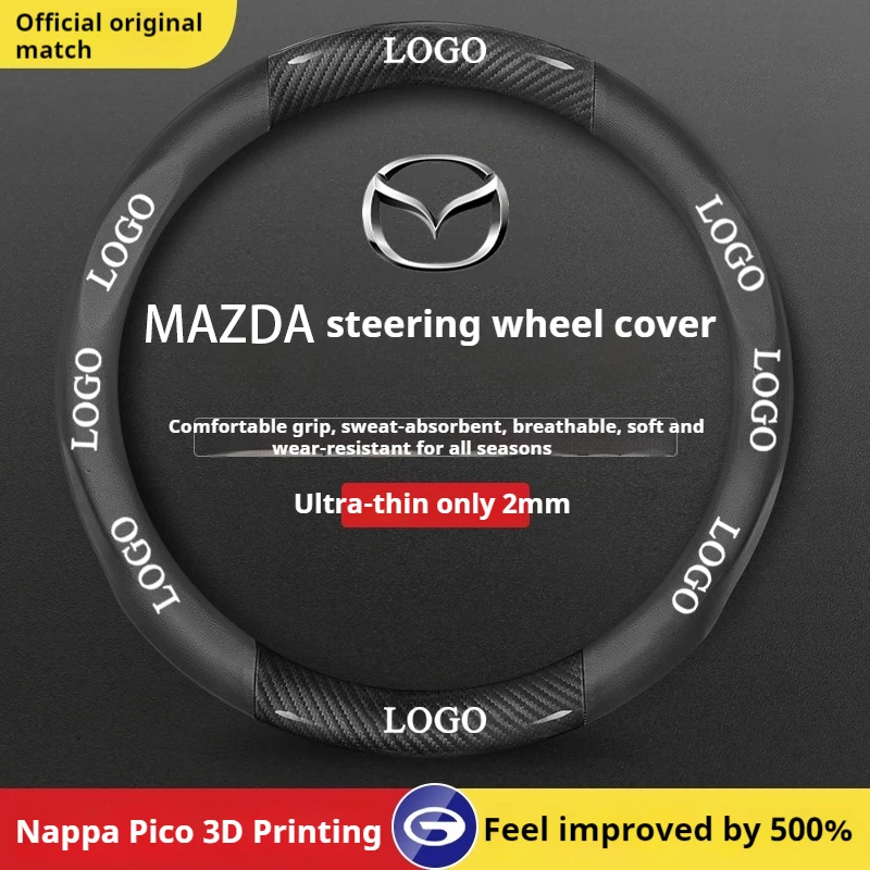 

Car Steering Wheel Cover For Mazda 2 3 6 CX-30 CX-60 CX-5 CX-8 CX-9 CX-4 MX-5 BT-50 Atenza Demio Skyactiv Axela Biante Premacy