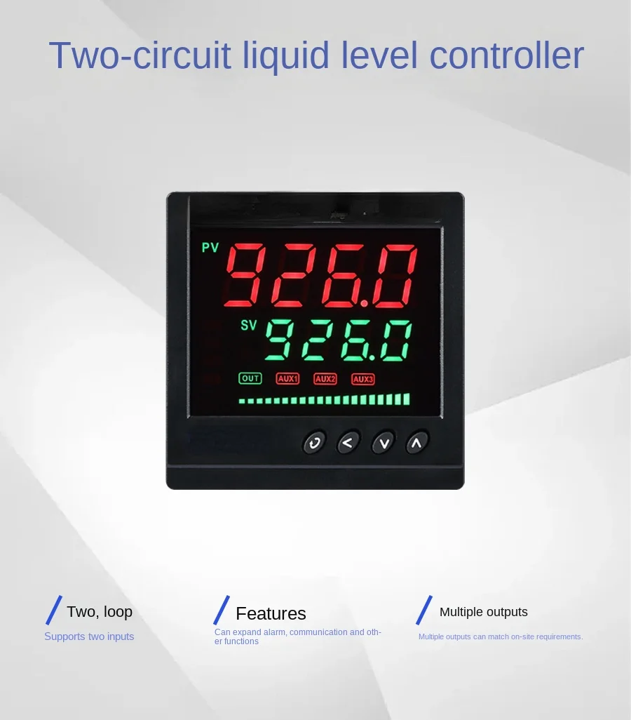 Two-Way Liquid Level Display Alarm Apparatus Liquid Level Water Level Controller Display Switch Relay Alarm