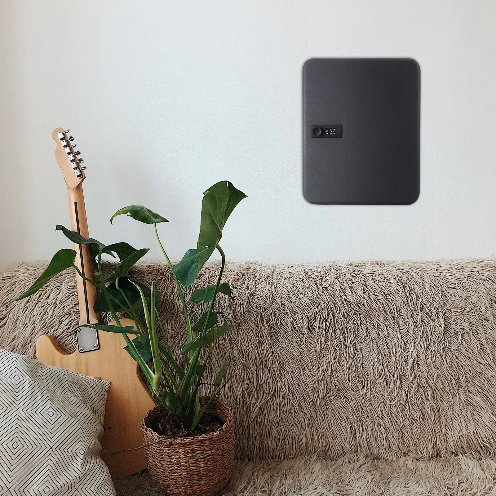 36 فتحة خزانة أمان مفاتيح مثبتة على الحائط، صندوق إدارة المفاتيح بقفل برمز عالي التحمل لمنظم محلات إصلاح مدير الممتلكات