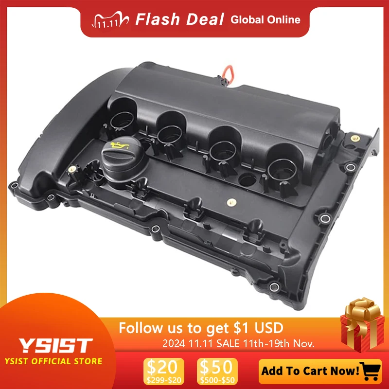 

For Peugeot 207 208 308 508 Valve Cover for Citroen C4L C5 1.6 PVC Engine Head Cover 0248.Q2 0248Q2 V759886280