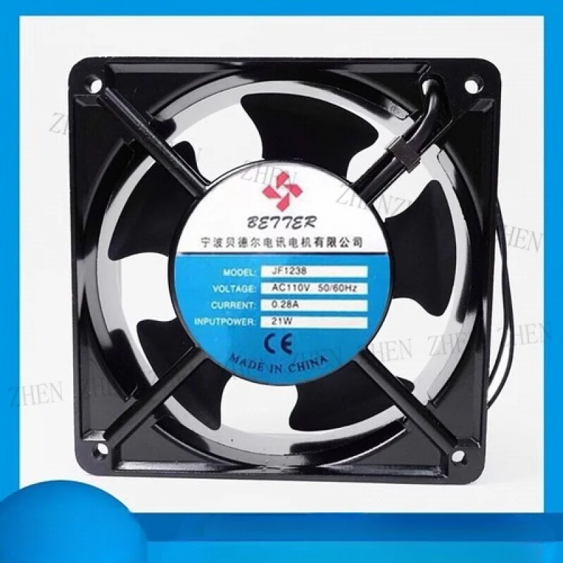 

Y 1PCS JF1238 AC110V 0.28A 21W Metal FOR AC Cooling Fan