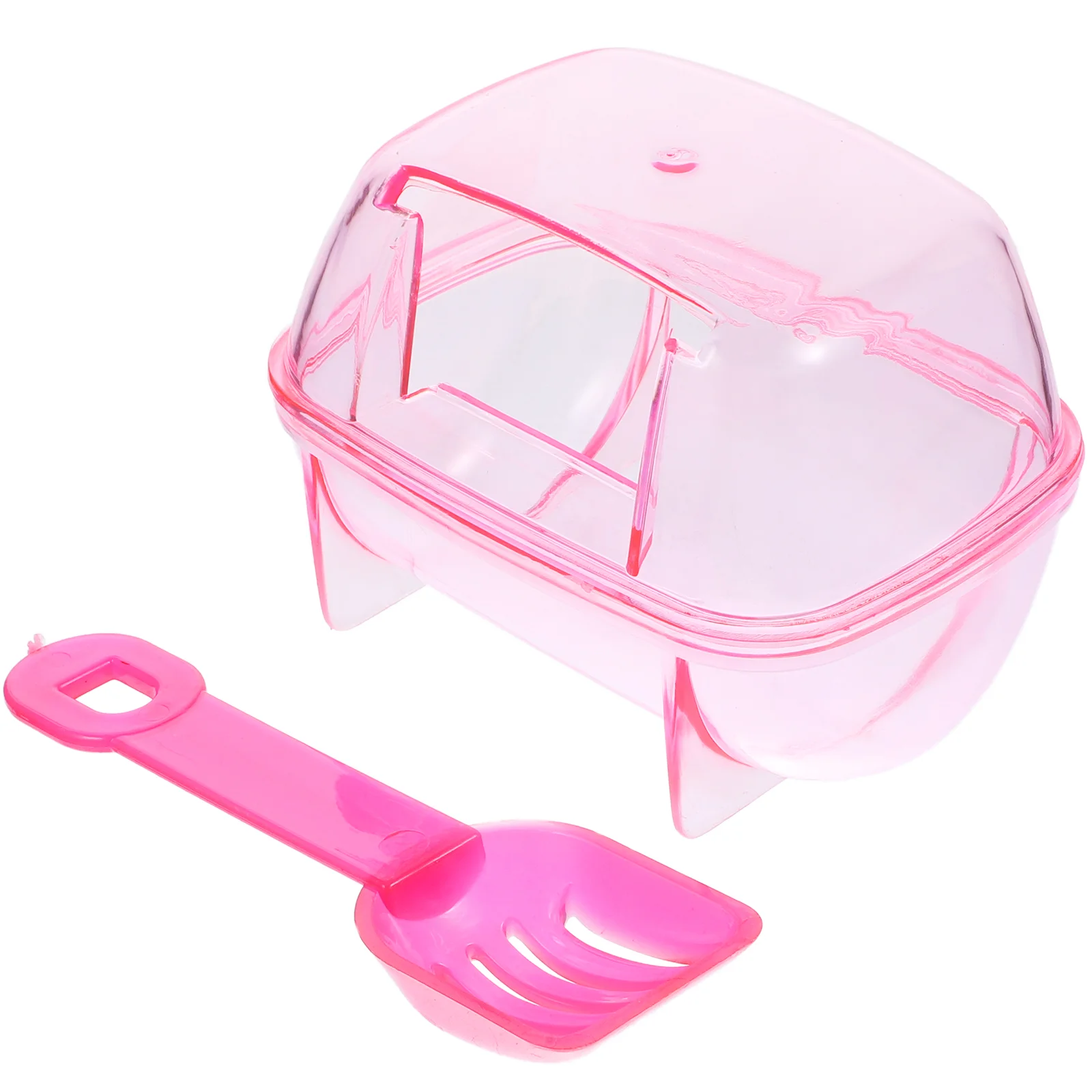 

Hamster Bathroom Basin Compact Sand Bathing House Pet Bathtub Plastic Small Shower Tool Practical Toys