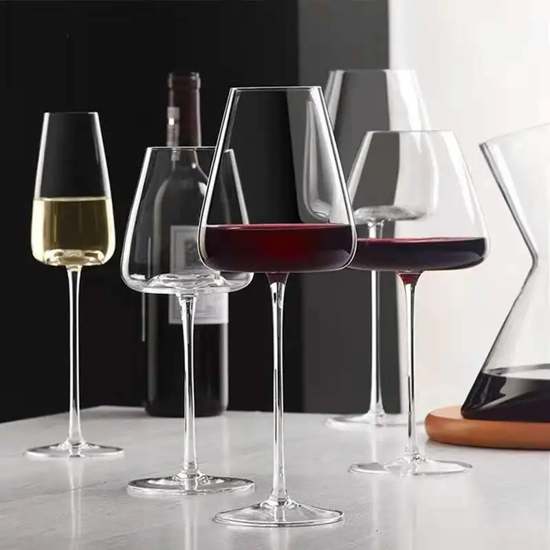 Ultrathin Handmade Crystal Wine Glass, Creative Goblet, Cocktail Glasses for Party, Bar Wine Cup, Restaurant and Wedding Drinkwa