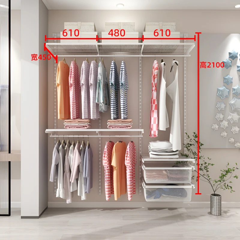تخصيص خزانة المشي في خزانة الملابس تخزين الأثاث مجموعة خزانة غرفة النوم نظام خزانة