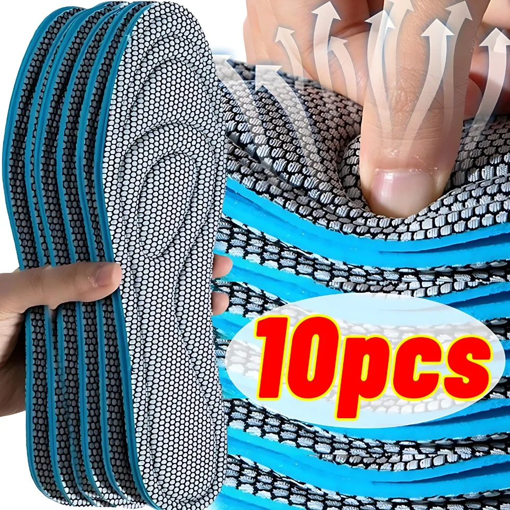 Shock-absorbing Shoe Insoles with Nano-antibacterial Deodorizing Sweat-absorbing Properties Customizable Suitable for Running