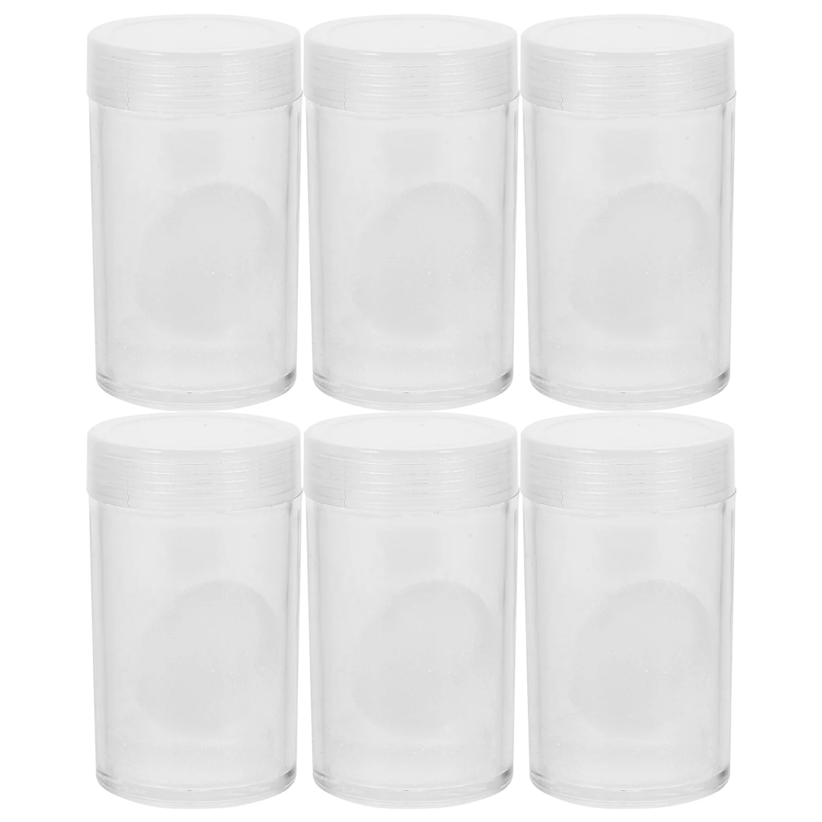 10 Pcs Round Eagle Capsules Coin Box Case for Tube Holder Plastic Collection Boxes