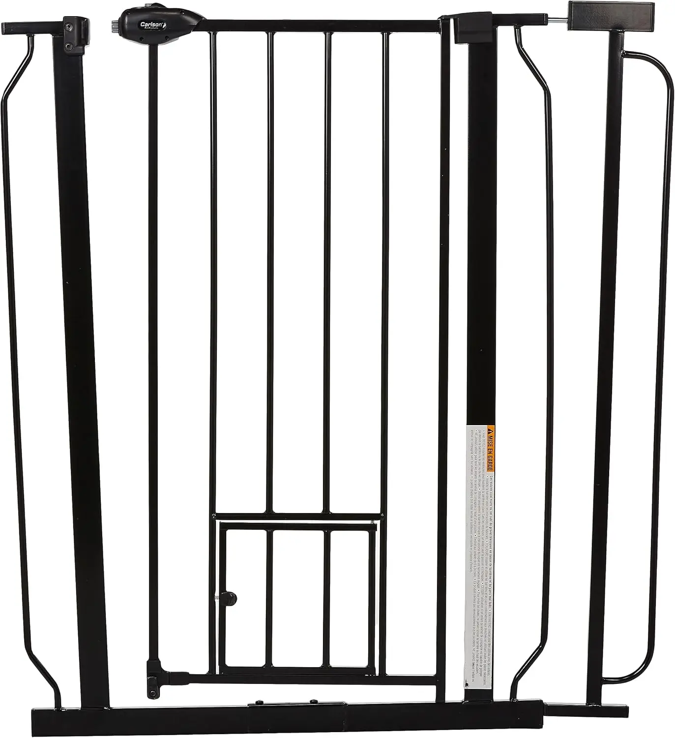 Extra Tall Walk Through Pet Gate with Small Pet Door, for Openings 29