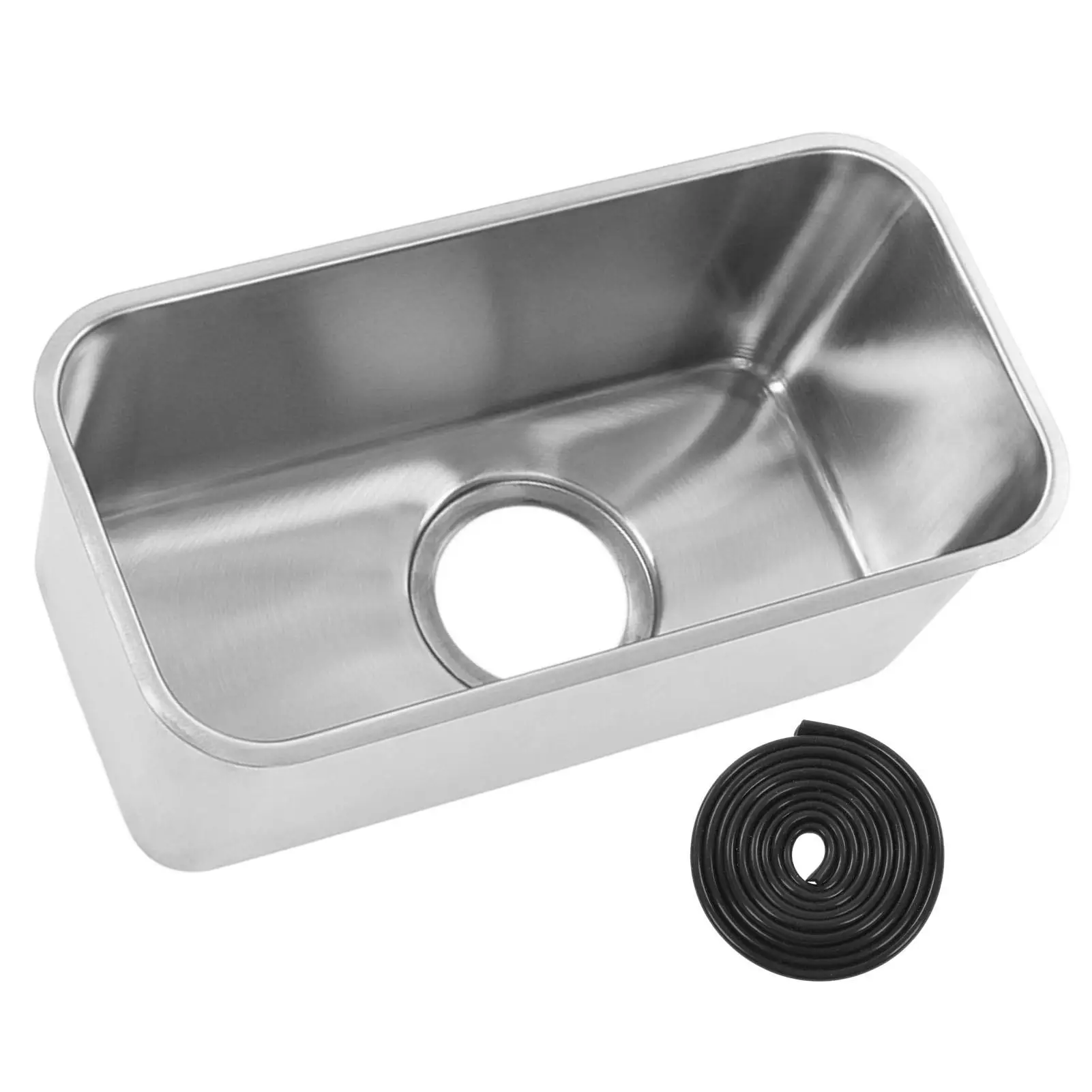 

304 Stainless Steel Hand Wash Basin Sink - Brushed Finish for yachts 390x190x185mm