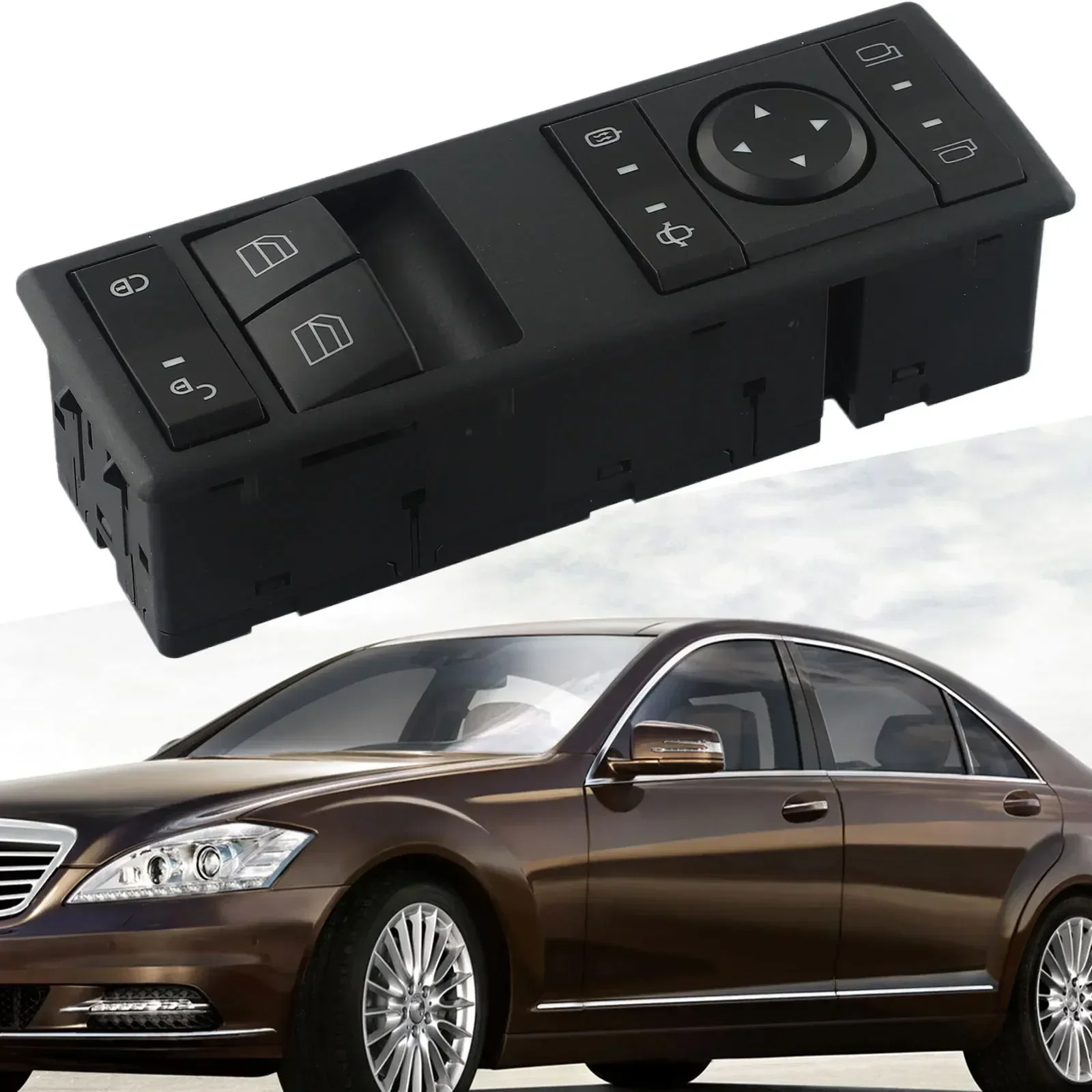 

Exquisite High Quality Brand New Lift Switch Accessories Panel Casement ABS Plastic Black For Mercedes For Benz Actros