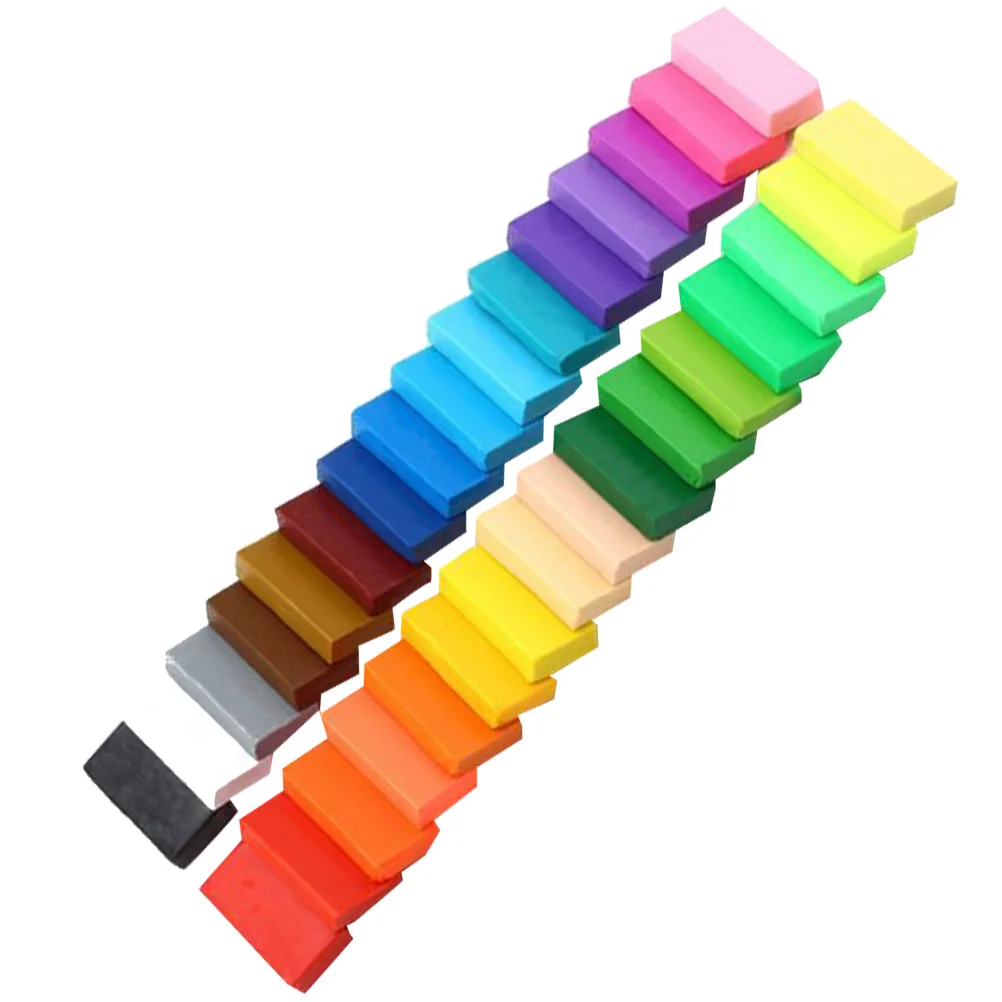 

5pcs 32 Colors Pvc Polymer Clay Block Set Soft Diy Modeling Craft Kit For Oven Bake Toppers Decor Art Projects Educational