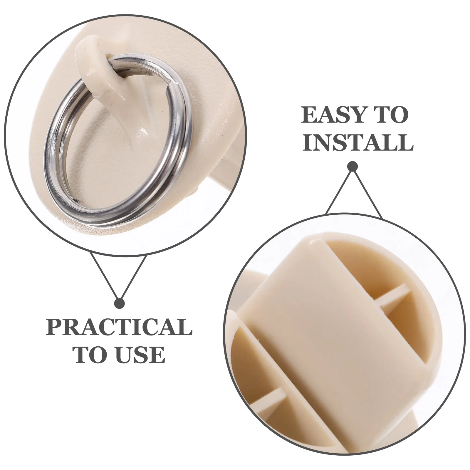 

2Pcs Universal Roller Blind Stopper Replacement Parts Pom Material Windproof Sunshade End Caps Indoor Outdoor