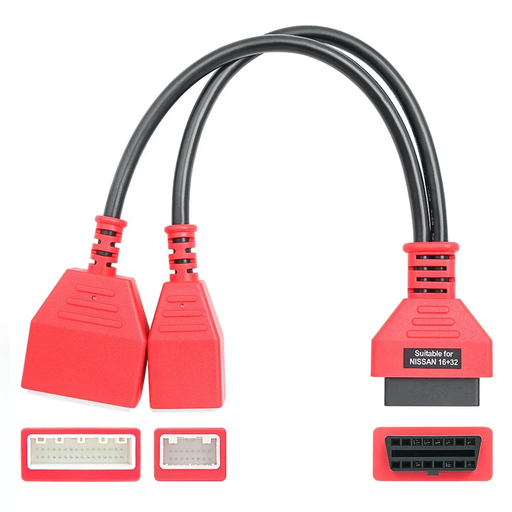 Nissan 16+32 Gateway OBD Adapter Kabel voor Autel Daotong Ondersteuning Nieuwe Xuanyi B18 Chassis