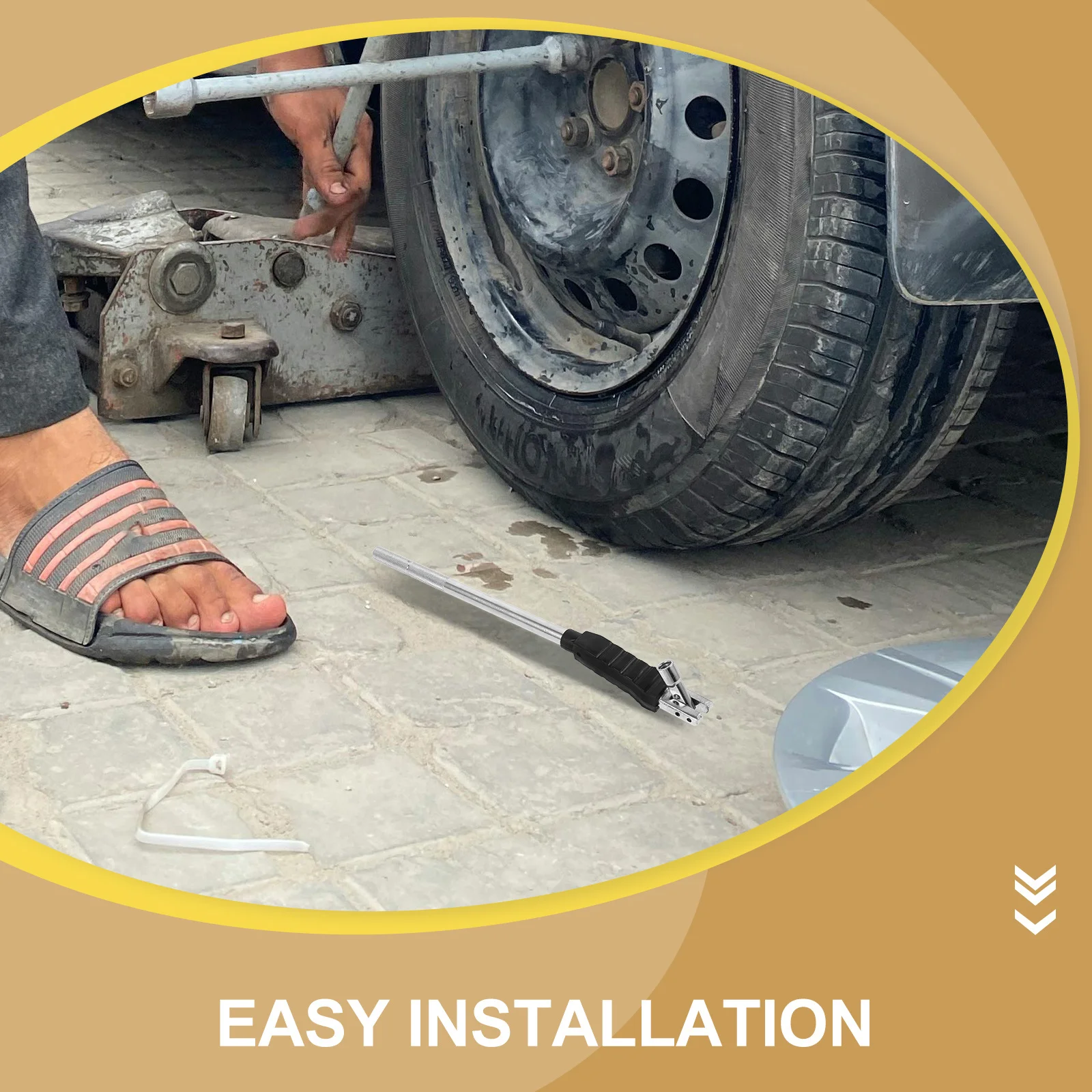 

Инструмент для установки вентилей, съемник вентилей, ремонтный набор, прочная сталь, универсальный для автомобильных, мотоциклетных и велосипедных шин