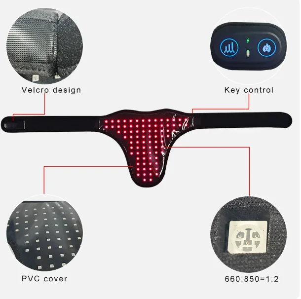 red light physiotherapy warm scarf light LED red light infrared physiotherapy heating belt