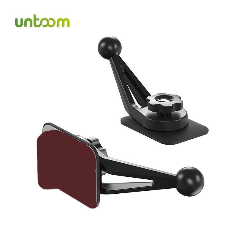 Untoom 17mm Ball Head Car Phone Holder Base 360 Degrees Car Dashboard Mobile Cellphone GPS Bracket Accessories with Glue Sticker