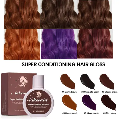 100ml Super Gloss Color Conditioning Gloss Rinse Out Semi-Permanent Hair Gloss That Enhances Color and Boosts Shine & Hydration
