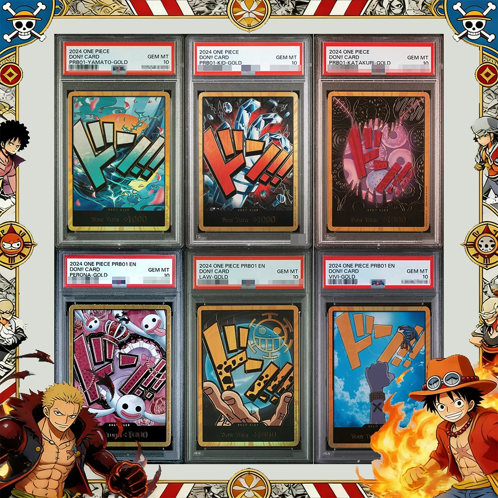 

Коллекционные карты Anime OPCG Proxy Don!! Коллекционные карты Card Yamato: Кид Катакури, Перона, Лоу, Виви, Голд — специальные, редкие, арт-карты с оценкой качества