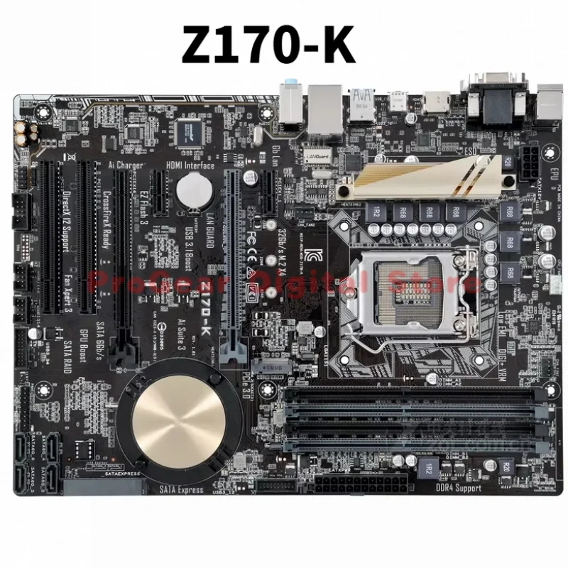 

for ASUS Z170-K LGA1151 ATX Motherboard DDR4 Support 6th/7th Gen Intel CPU