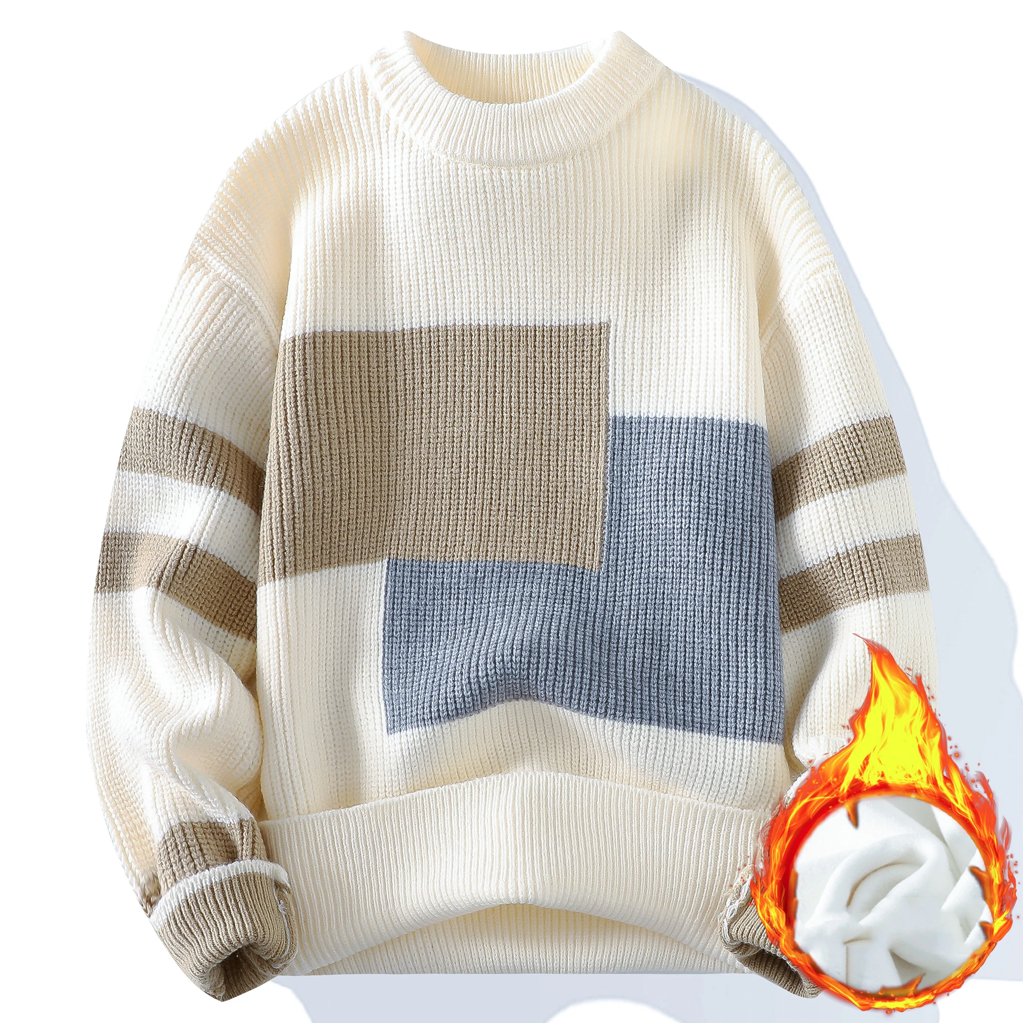 Casual Pullovers Male Sweater For Men Men's Clothing Spring Men's Sweat-shirt Streetwear Knit Autumn Fashion Hombre Warm Solid