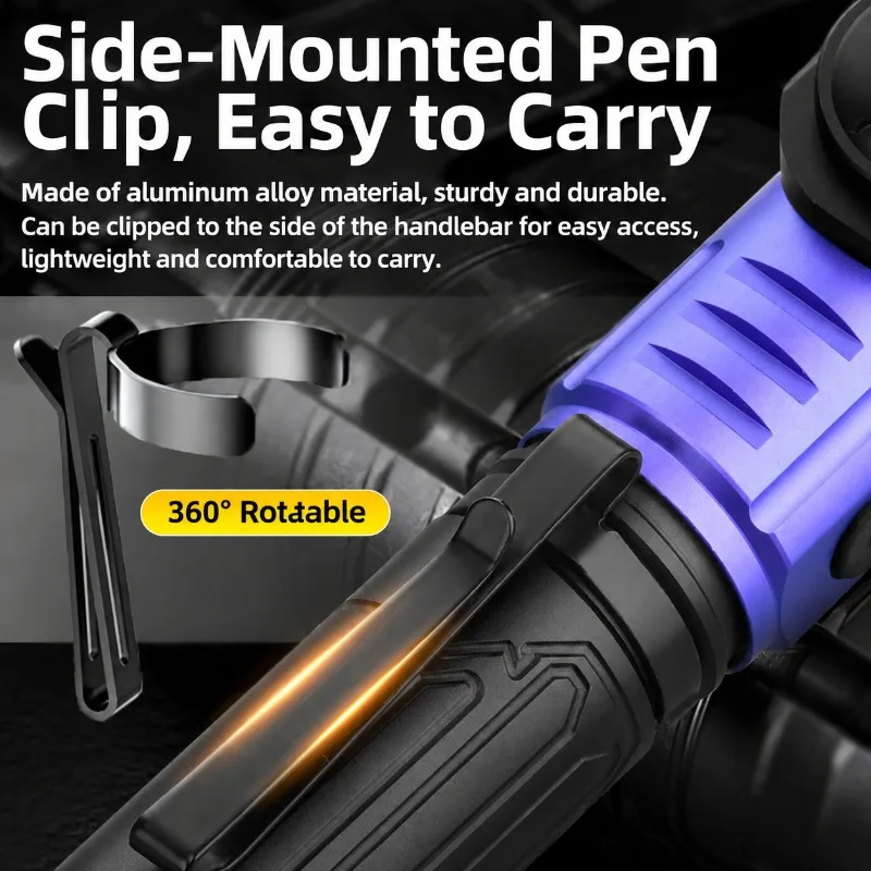 Magnetic Multifunctional COB Flashlight High Lumen Corner Rotatable Torch Outdoor Bright Angle-adjustable Repair Work Lighting