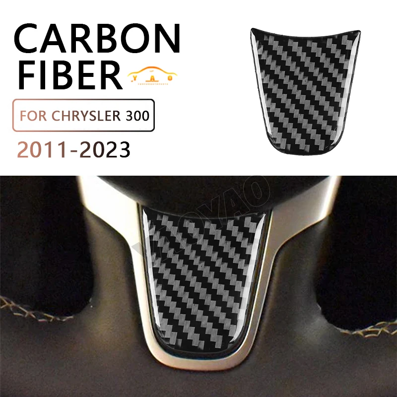 

ABS Car Steering Wheel Buttons Panel Protection Cover Trim Sticker for Chrysler 300 2011-2023 Interior Accessories