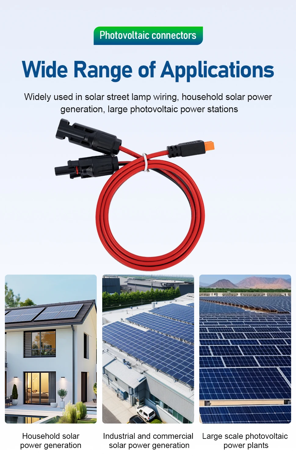 10AWG 12AWG XT60 Anti-Spark Solarkabel PV-Verbindungskabel für LiPo-Akku Solarstromsystem - Langlebiger PV-Steckverbinder – Detail 3