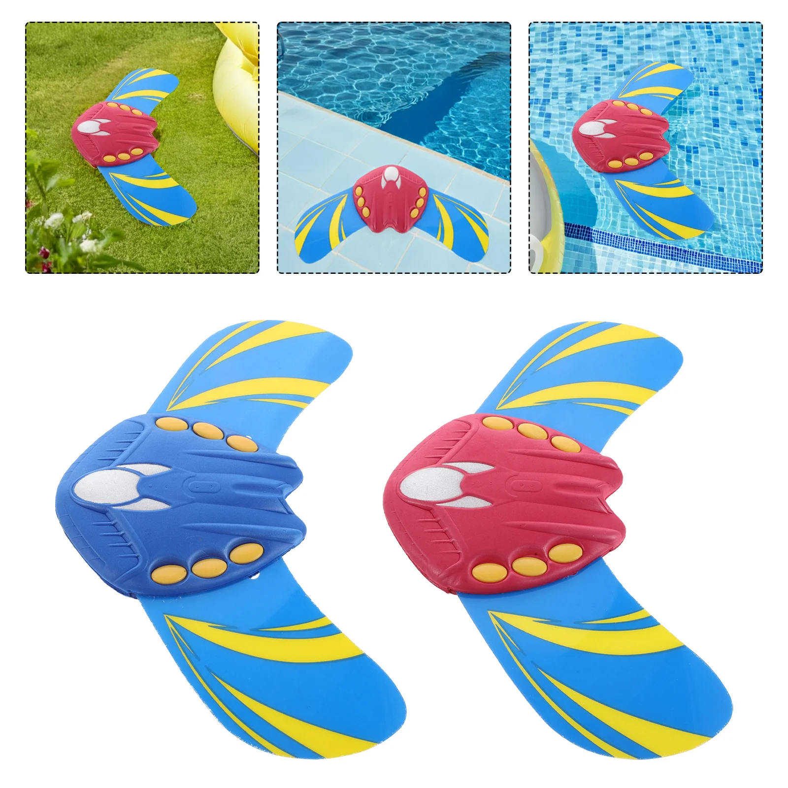 어린이용 수중 다이빙 세트 2개 수영 다이빙 물고기 장난감 수영장 해변 여름 재미를 위한 물에 뜨는 물놀이용 - 에바 패들링