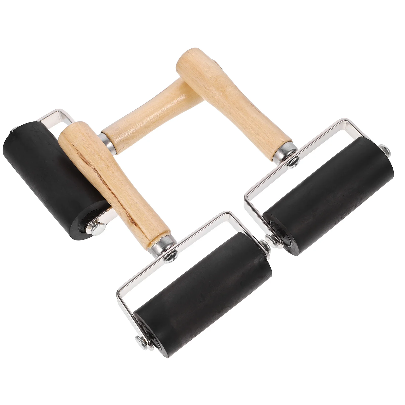 3Pcs Rubber Printmaking Rollers for Ink Rubbing Stamping Craft and DIY Art Supplies Rollers for Crafting