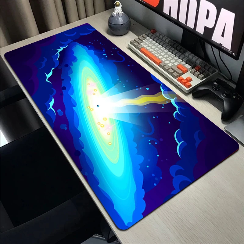 

Kawaii Cute Cat Mouse Pad Large Anime Mousepad Desktops For Computer Gaming Desk Mats Speed Locking Edge Table Pads 900x400mm