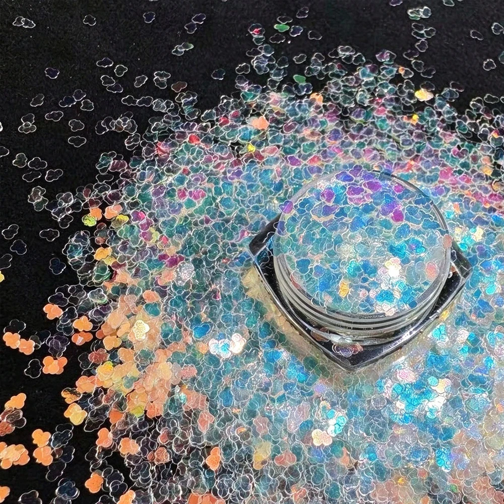 3mm Ultra Thin Cloud Sequins Nail Art,Body Painting Decor,Cream Glue,Epoxy Resin,Shaker,Slime,Jewelry &Bag DIY Craft Accessories