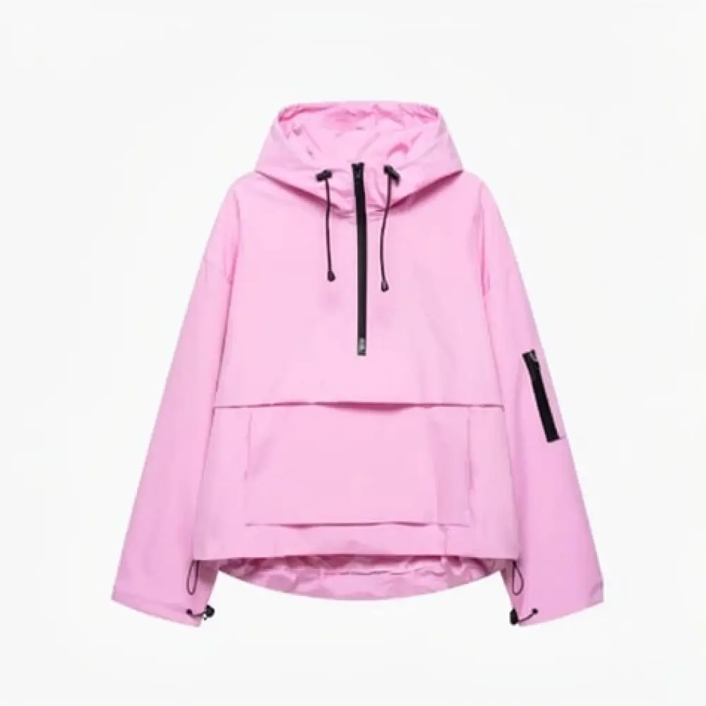 Casual Hooded Utility Jacket Women Outdoor Waterproof Windproof Coat Summer Streetwear Loose Fit Functional Technical Wear