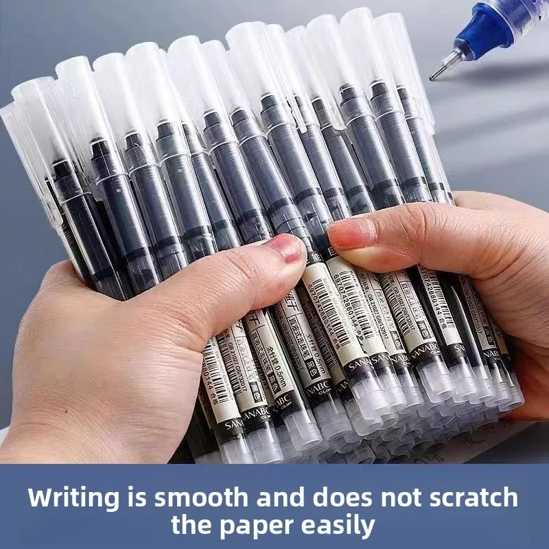 

12pcs Quick-Dry Gel Pens, Fine Point 0. 05mm, Black Ink - Needle Tip Liquid Gel Pens for School, Office & Precise Writing