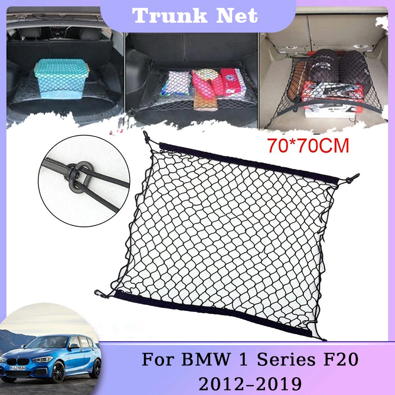 Trunk Storage Net For BMW 1 Series F20 Hatchback 2012 2013 2014 2015 2016 2017 2018 2019 Nylon Mesh Cars Rear Luggage Auto Parts