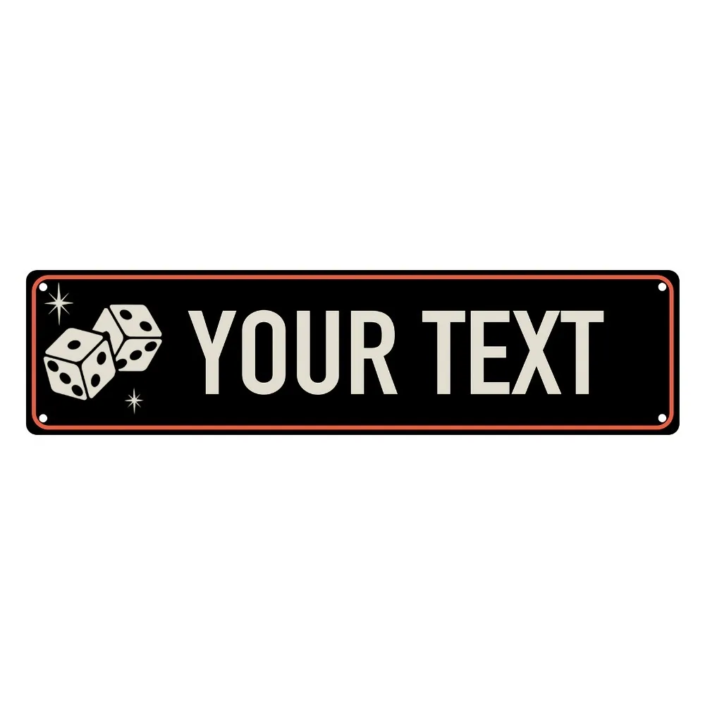 1pc Custom Personalized Vintage Aluminum Metal Sign Retro Street Bar Cafe Home Wall Decor Only for Decoration (16x4)