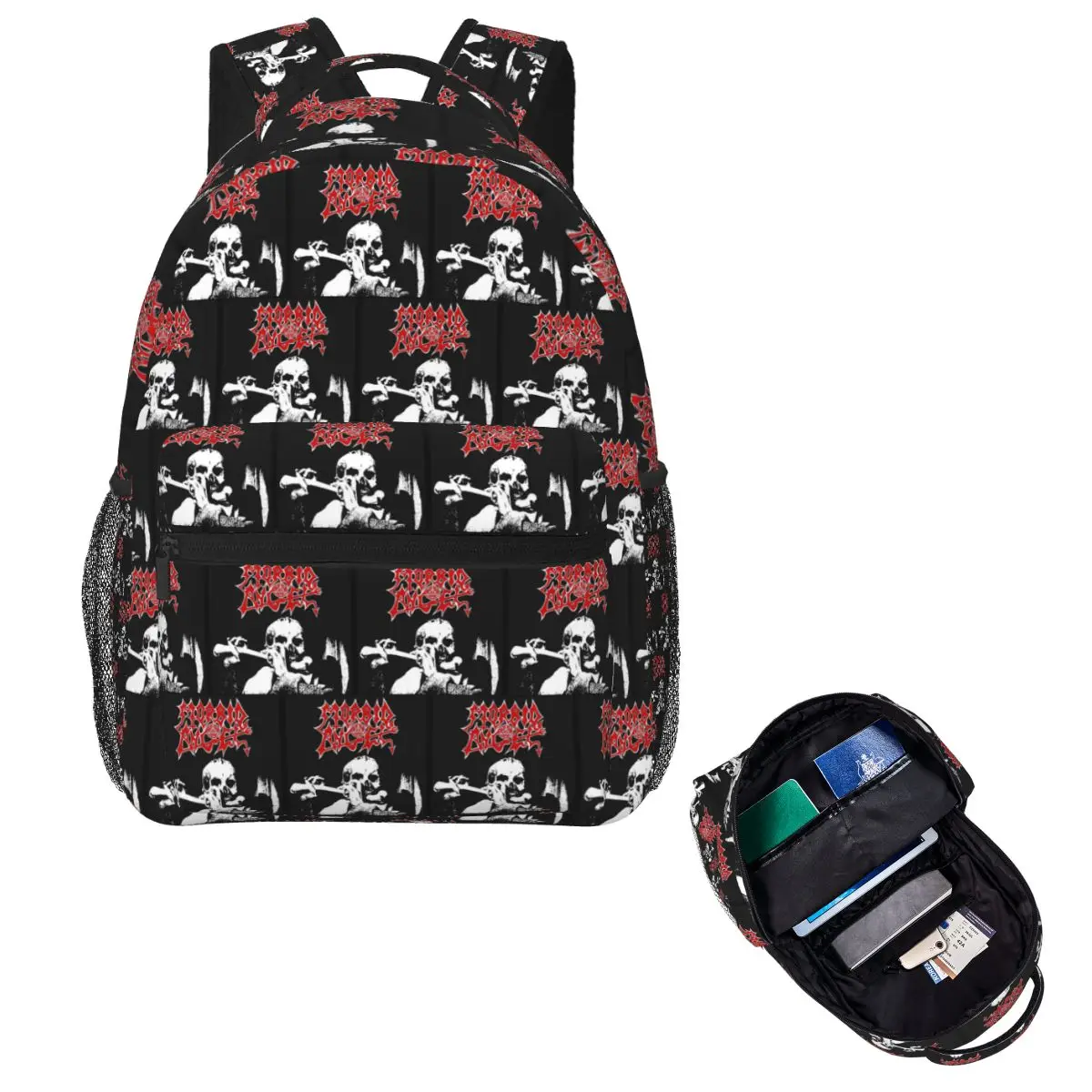 Band Morbid Angel Student Backpack School Bag Hiking Travel Daypack for Boys Girls Fashion Bookbag Shoulder Bags