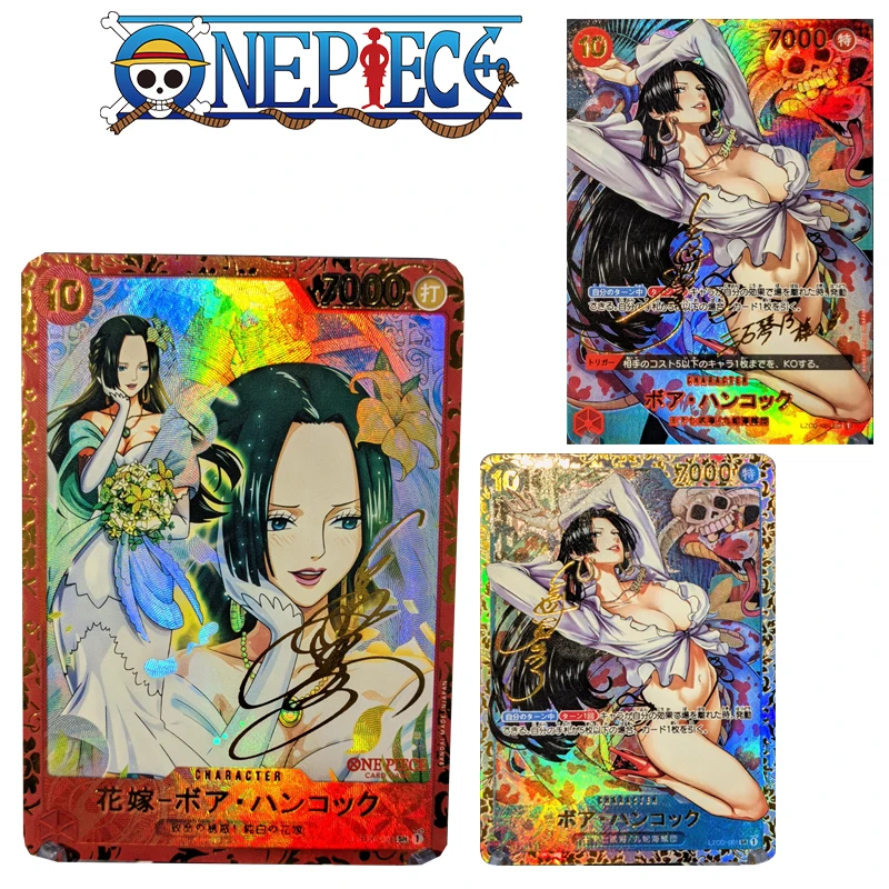 One Piece Hot Stamping Signature Collector's Card Hancock Christmas Birthday Gift Wedding Dress Rainbow refraction