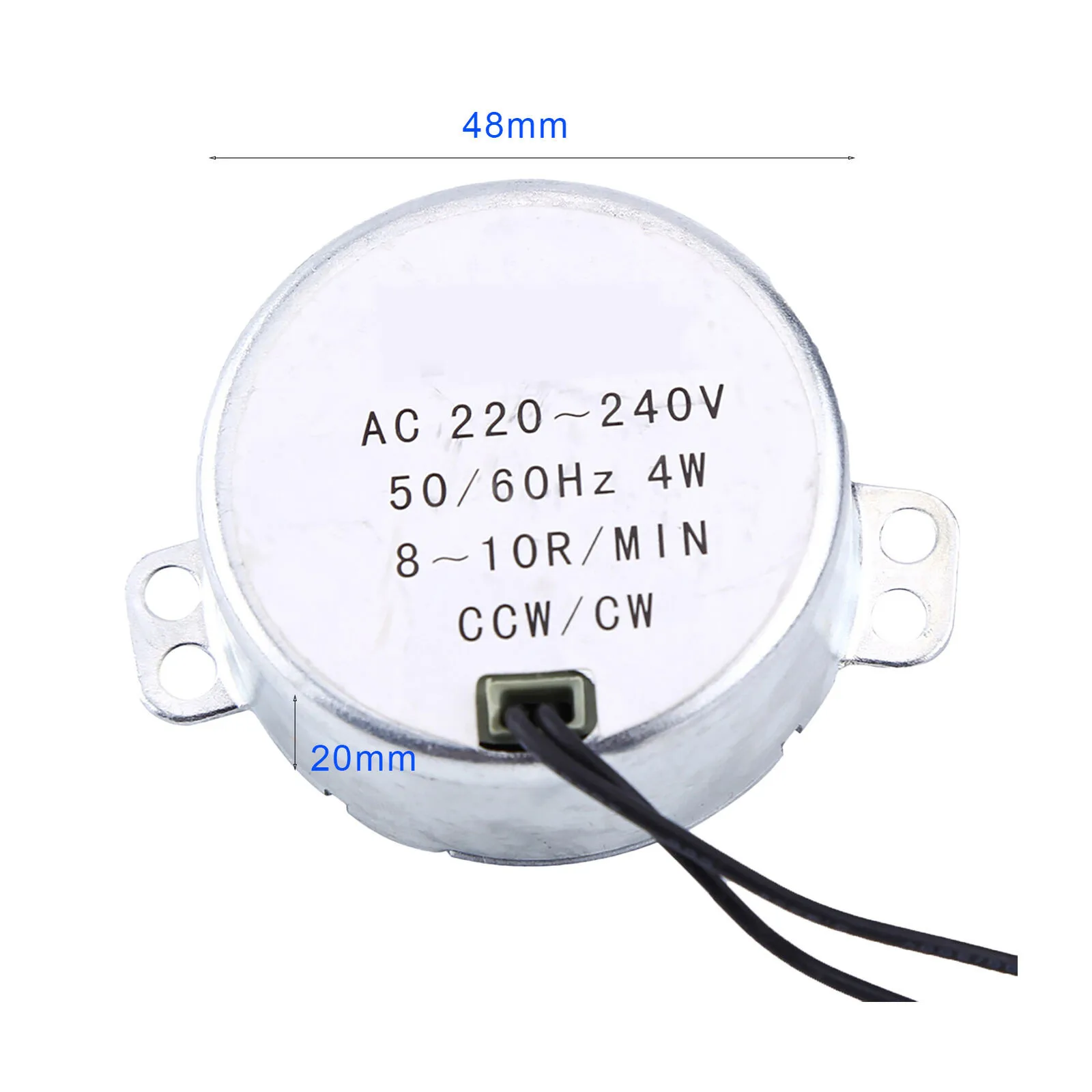Light Weight Motor 1 Set 50 60Hz 50TYC AC Motor AC220-240V Replacement Small Size Turntable Synchronous Light Weight