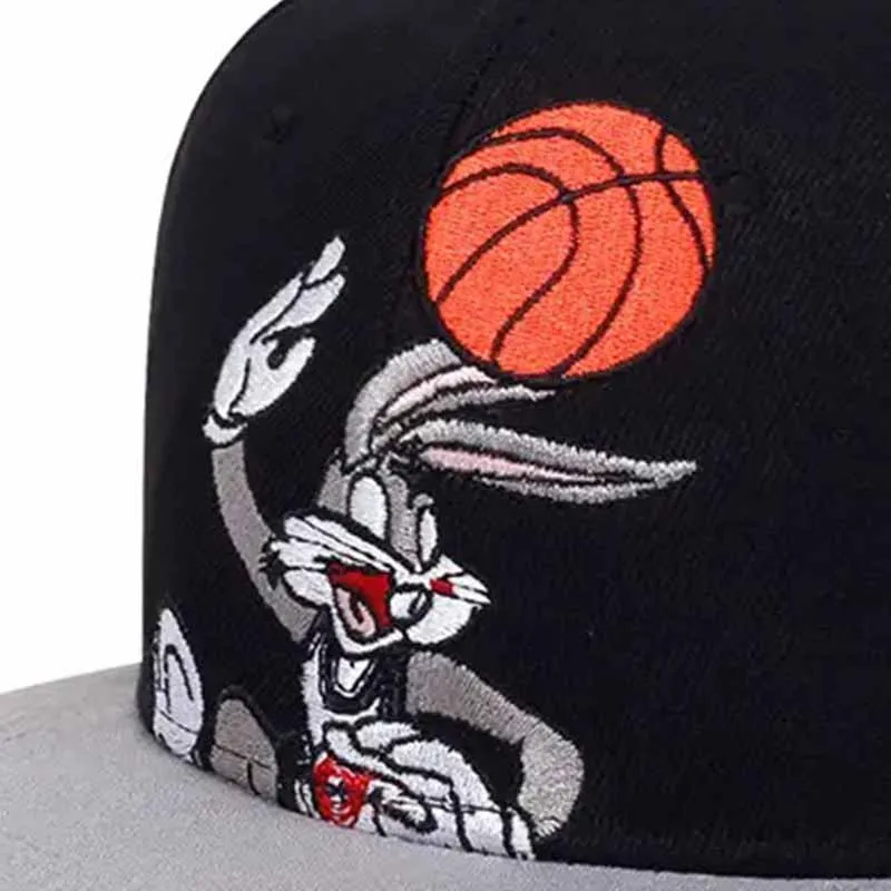 Unisex Rabbits Playing Basketball Embroidery Hip-hop Hats Spring Autumn Outdoor Adjustable Casual Baseball Caps Sunscreen Hat