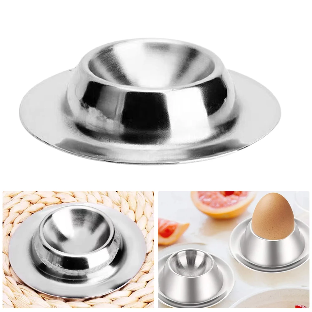 Egg Cup Eggs Tray Stainless Steel Soft Boiled Eggs Cups Holder Stand For Restaurant Safe Egg Tools Kitchen Tools