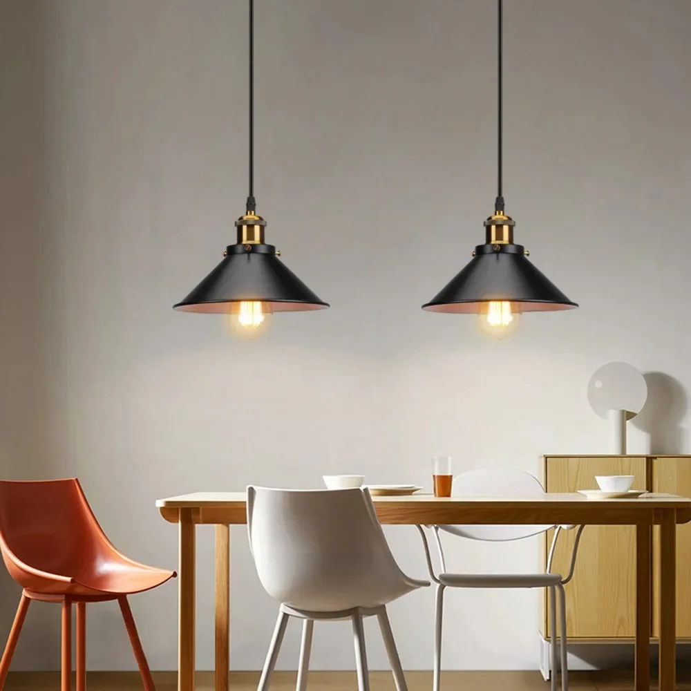 

Decorative Lamps Vintage Hanging Light Lampshade Industrial Retro Style Restaurant Kitchen Home Lamp Pendant Light