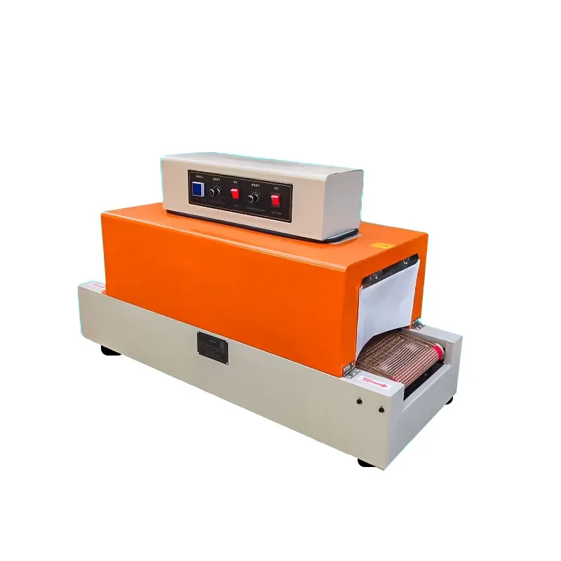 PVC/POF hot heat shrink tunnel wrapping machine thermal plastic film phone box shrinking wrapping machine