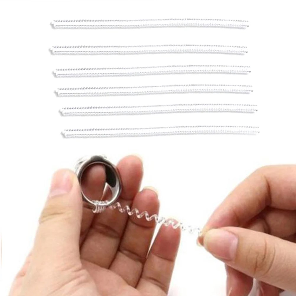 12PCS Transparent Ring Size Adjuster Ring Invisible Size Reducer TPU Ring Guard for ring sizer ring size reducer