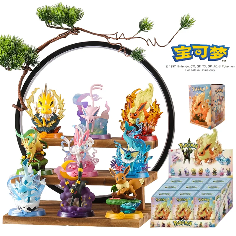 Figurka Pokemon Eeveelution Sylveon Vaporeon Figurka Anime Eeveelution Model Zabawka Prezent - Dostępna od ręki