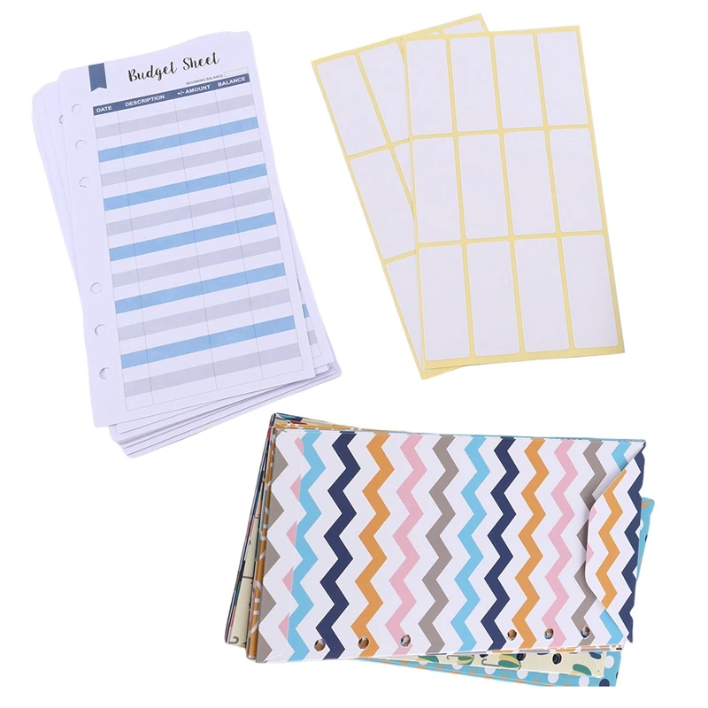 

1 Set Money Saving Envelopes For Binder Cash Envelope System Wallet Budget Sheet For Budgeting And Money Saving