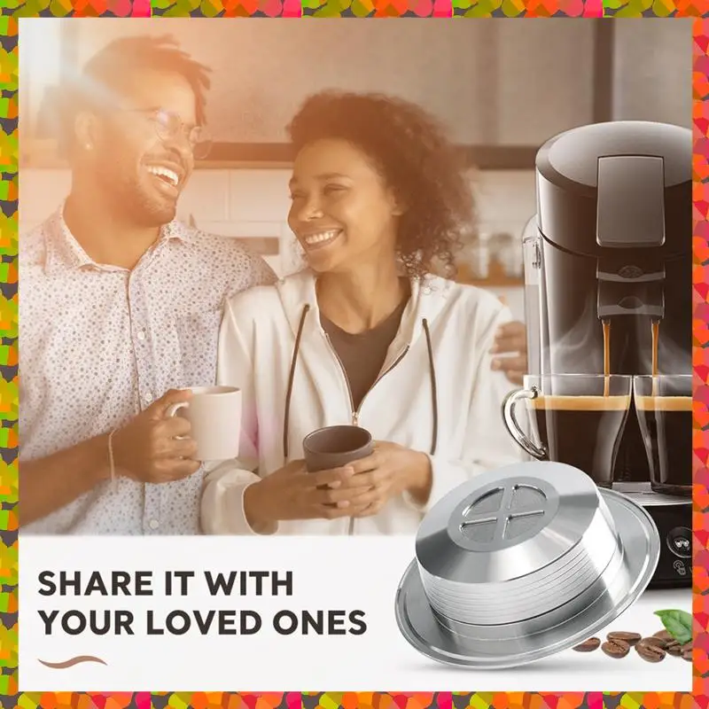 

Promotion! Reusable Coffee Capsule+Stainless Spoon For Senseo HD7801 Coffee Capsule Machine Refillable Pods Espresso Mak