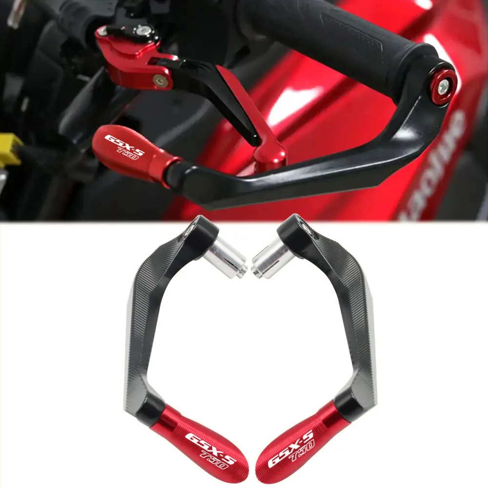 Para Motocicleta Suzuki GSX-S750 GSX S750 GSXS750: Manoplas de Guidão em Alumínio CNC e Protetor de Manete de Freio e Embreagem