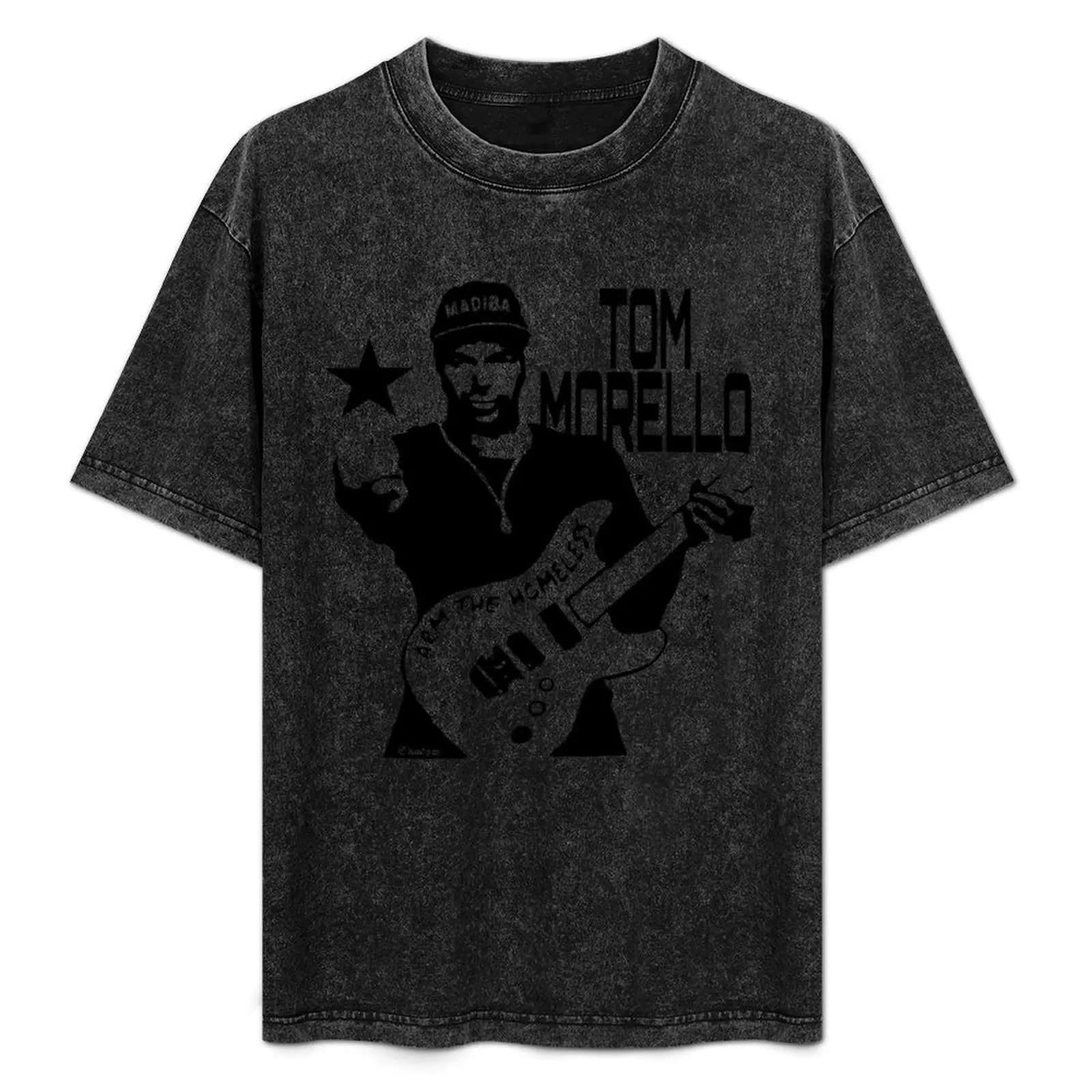 

Футболка Tom Morello, винтажная футболка с рисунком, синяя арховая одежда больших размеров, забавные подарки, забавные футболки для мужчин