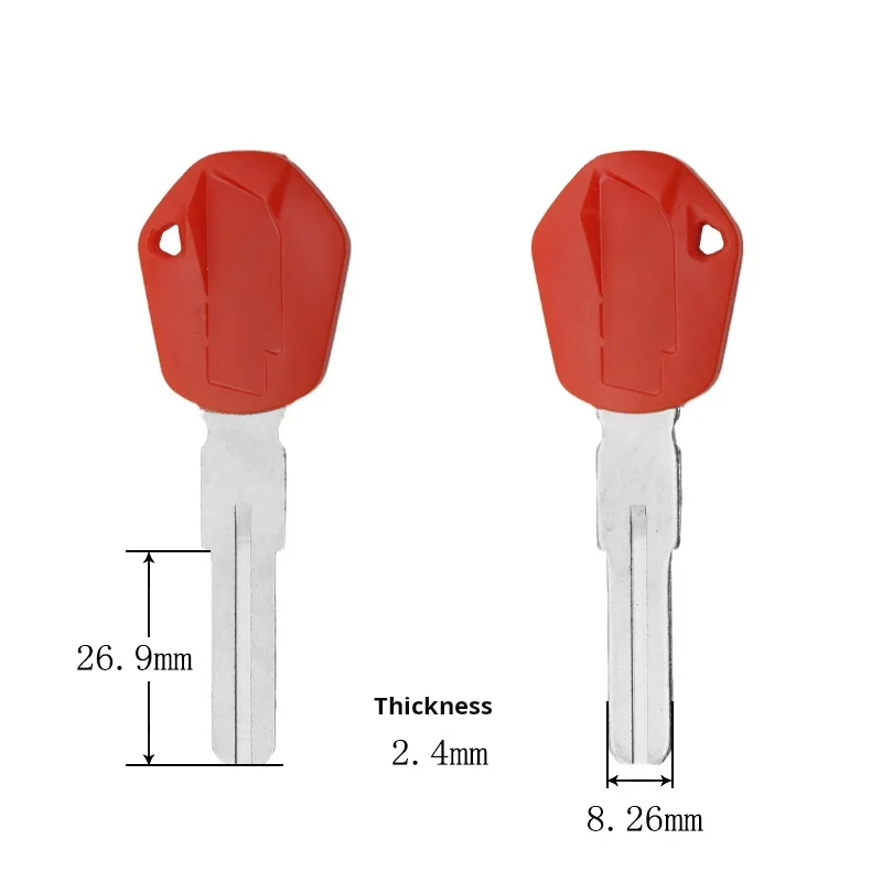 KTM motorcycle key, suitable for: KTM004 1050 1190 1290 ADV RC8R key blank. (can be placed anti-theft chip).