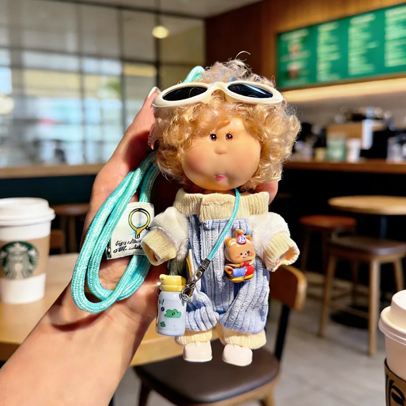 Mini Spanish Potato Mia Doll Keychain Charm Bag Accessory Exquisite Toys Key Chain Kawaii Dolls Pendant