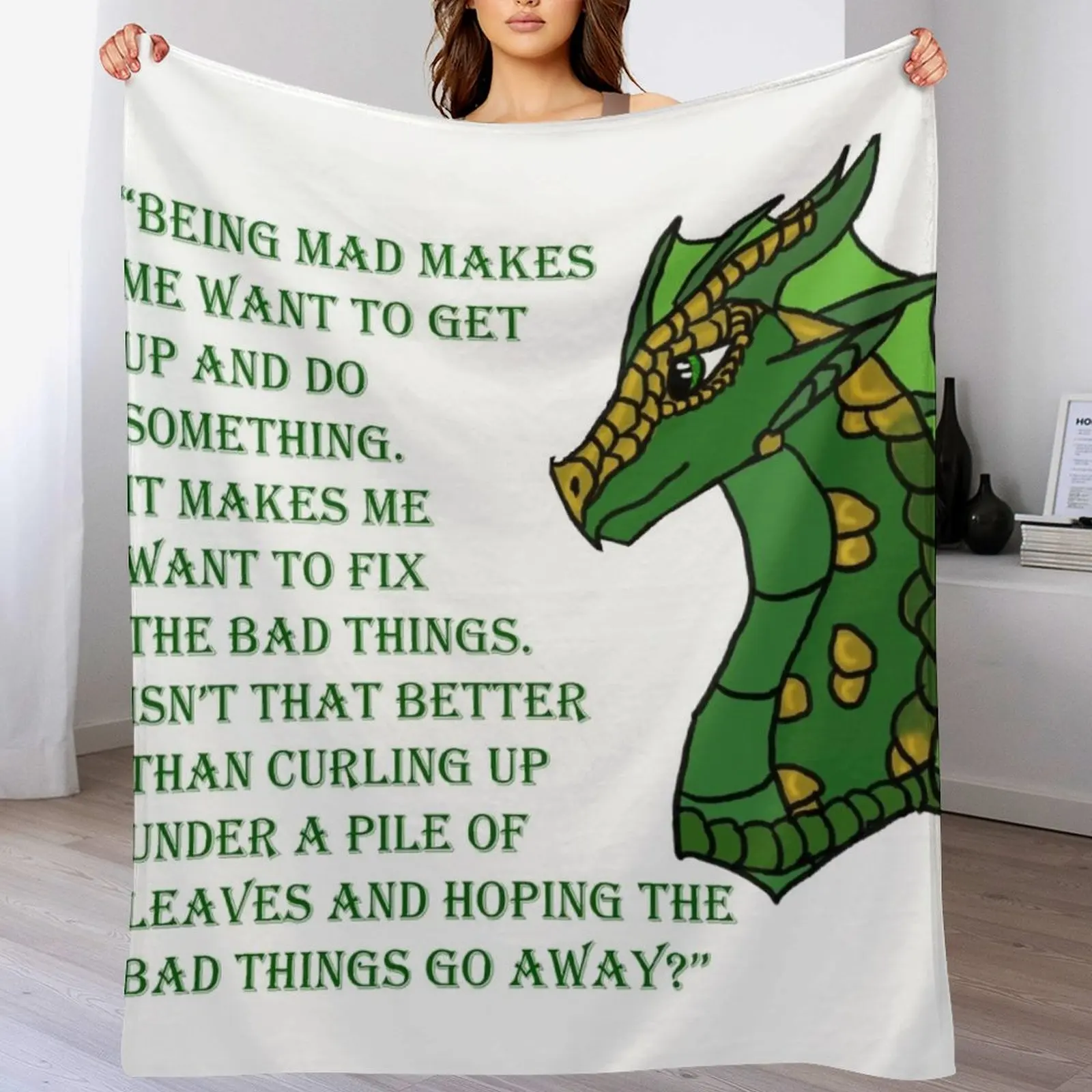 Sundew Quote [OUTDATED!! SEE DESCRIPTION!!] Throw Blanket Custom decorative Flannel Cute Plaid Blankets